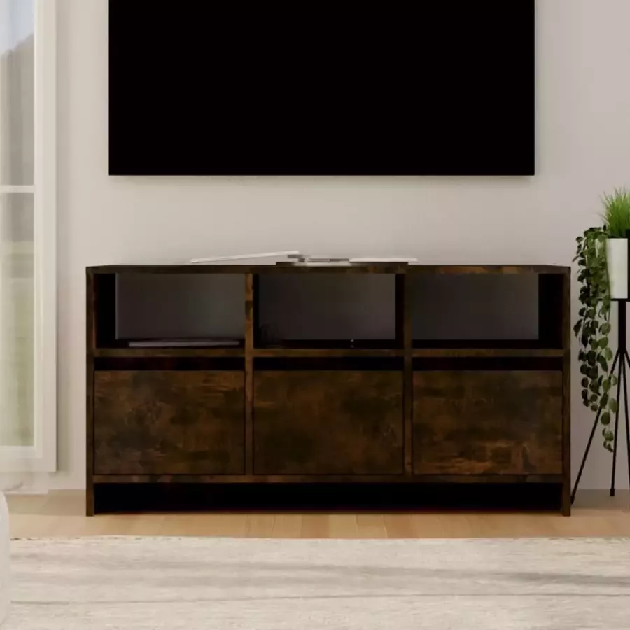 ForYou Prolenta Premium Tv-meubel 102x37 5x52 5 cm spaanplaat gerookt eikenkleurig