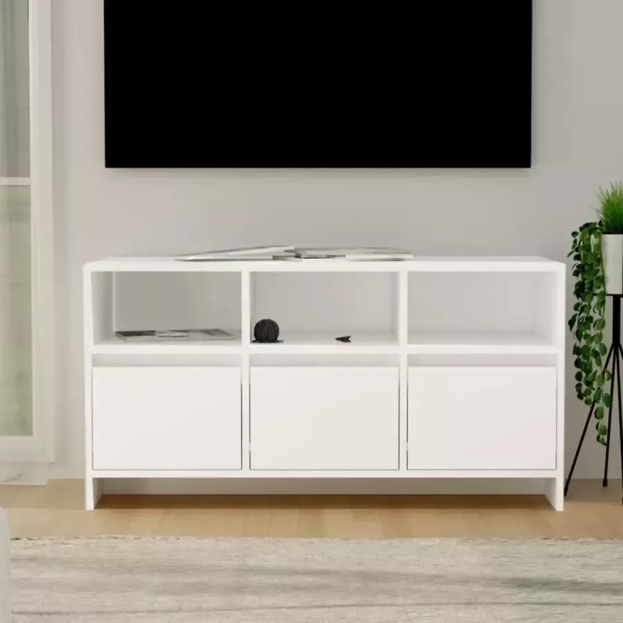 ForYou Prolenta Premium Tv-meubel 102x37 5x52 5 cm spaanplaat wit