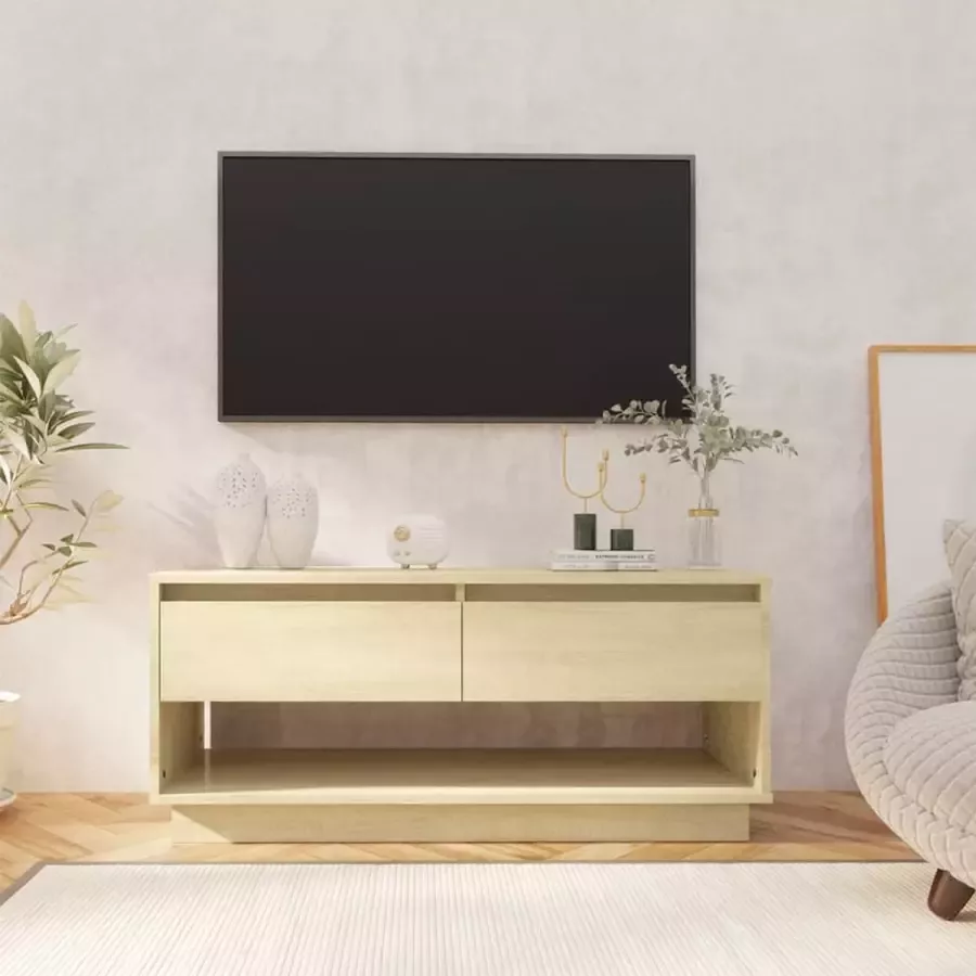 ForYou Prolenta Premium Tv-meubel 102x41x44 cm spaanplaat sonoma eikenkleurig