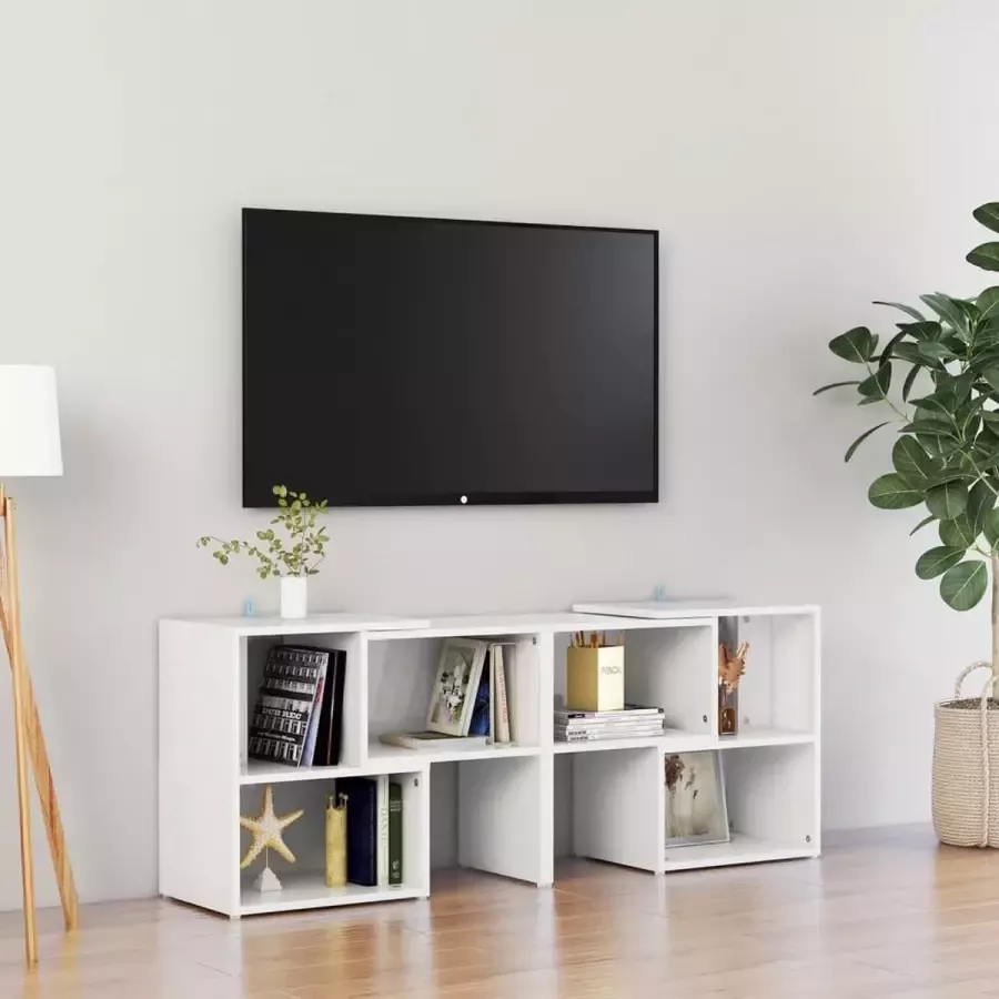 ForYou Prolenta Premium Tv-meubel 104x30x52 cm spaanplaat hoogglans wit