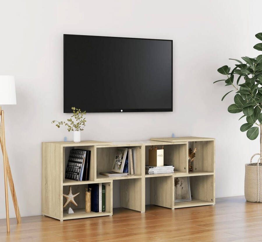 ForYou Prolenta Premium Tv-meubel 104x30x52 cm spaanplaat sonoma eikenkleurig