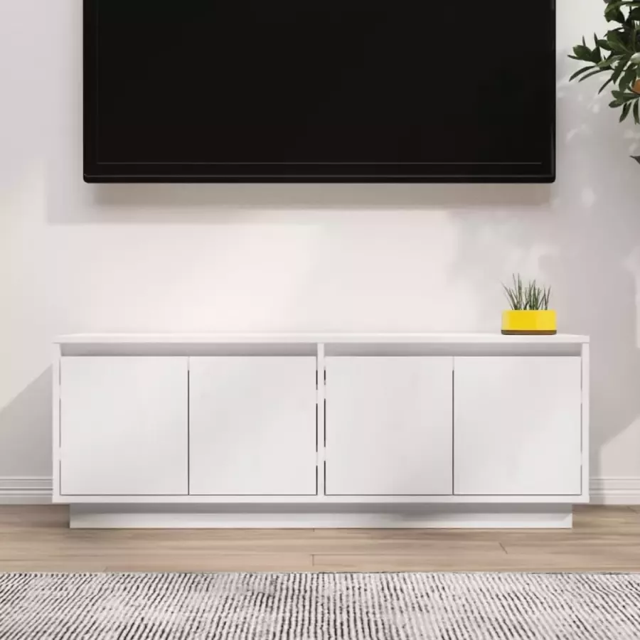 ForYou Prolenta Premium Tv-meubel 110x34x40 cm massief grenenhout wit