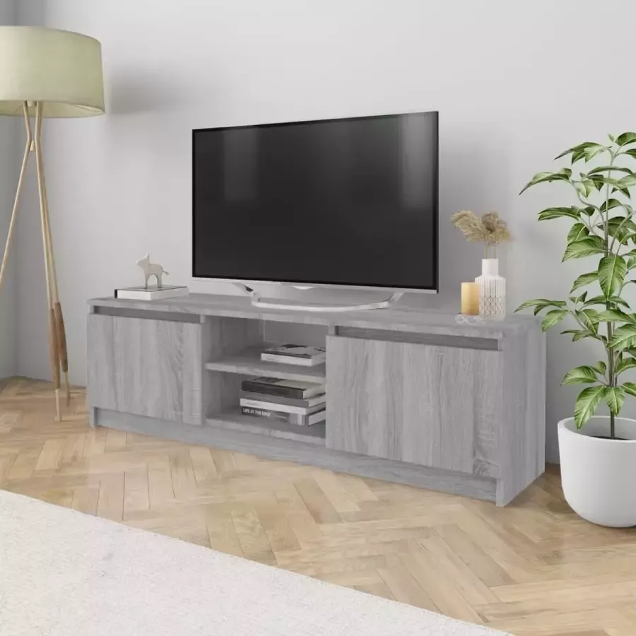 ForYou Prolenta Premium Tv-meubel 120x30x35 5 cm bewerkt hout grijs sonoma eikenkleurig