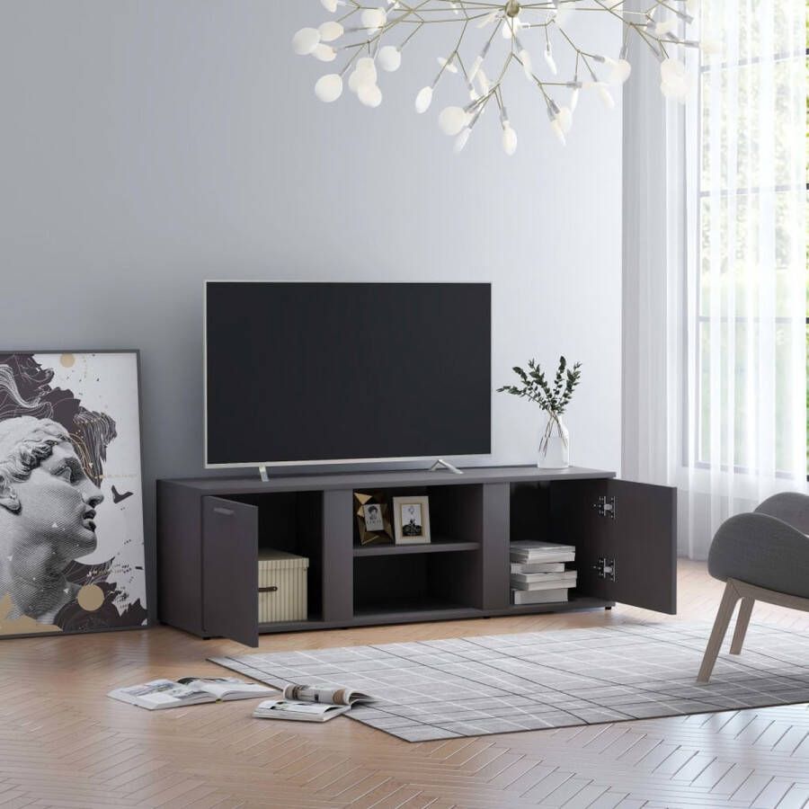 ForYou Prolenta Premium Tv-meubel 120x34x37 cm bewerkt hout grijs