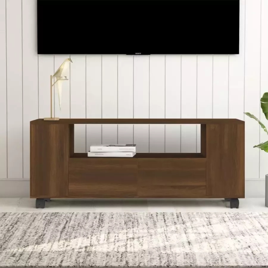 ForYou Prolenta Premium Tv-meubel 120x35x43 cm bewerkt hout bruineikenkleurig