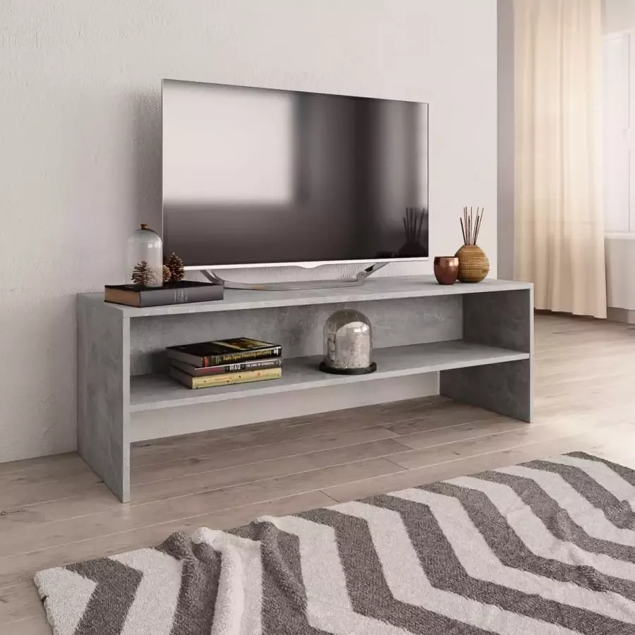 ForYou Prolenta Premium Tv-meubel 120x40x40 cm bewerkt hout betongrijs