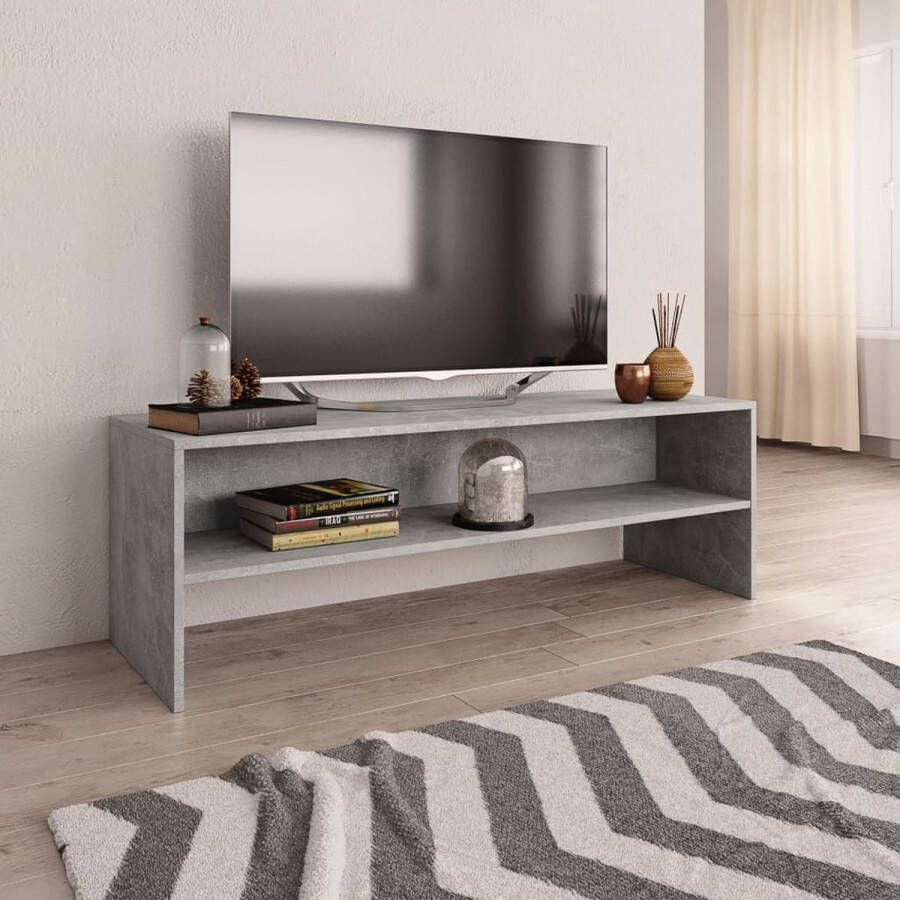 ForYou Prolenta Premium Tv-meubel 120x40x40 cm bewerkt hout betongrijs