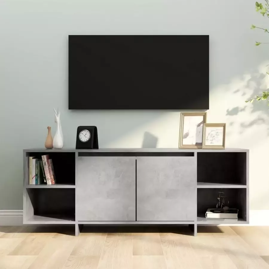ForYou Prolenta Premium Tv-meubel 130x35x50 cm spaanplaat betongrijs