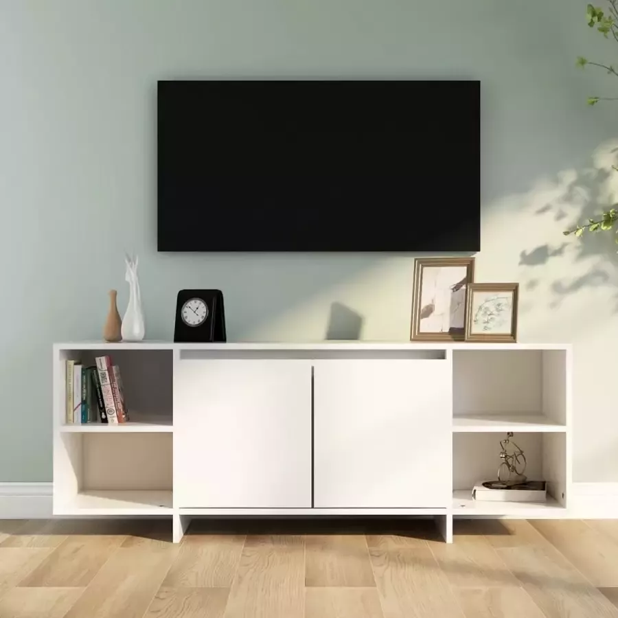 ForYou Prolenta Premium Tv-meubel 130x35x50 cm spaanplaat wit