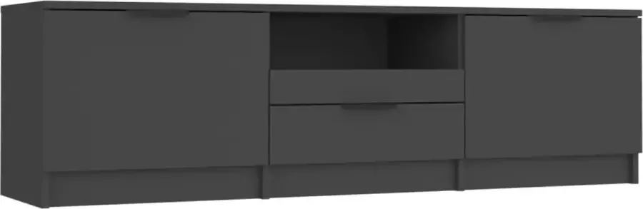 ForYou Prolenta Premium Tv-meubel 140x35x40 cm bewerkt hout zwart