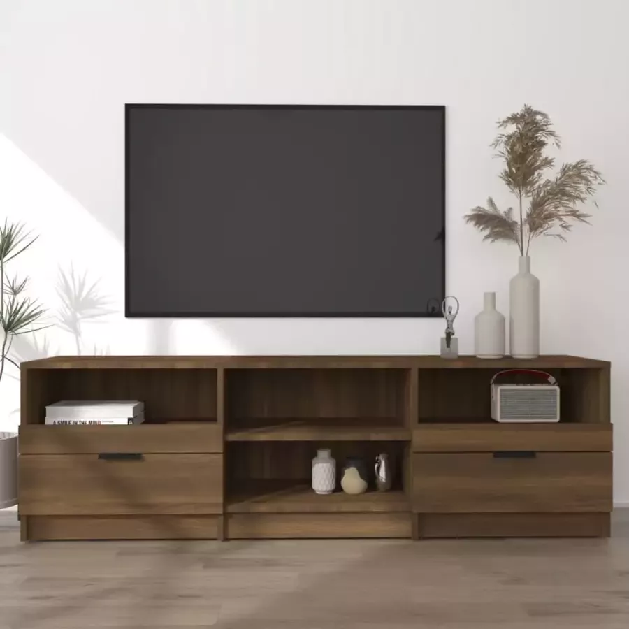 ForYou Prolenta Premium Tv-meubel 150x33 5x45 cm bewerkt hout bruineikenkleurig