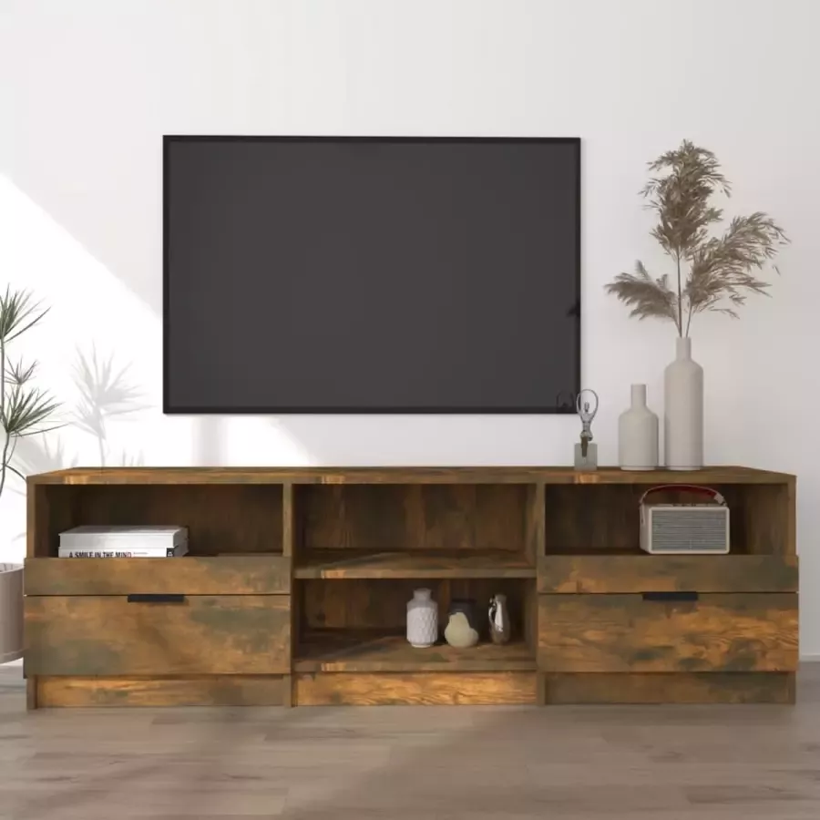 ForYou Prolenta Premium Tv-meubel 150x33 5x45 cm bewerkt hout gerookt eikenkleurig