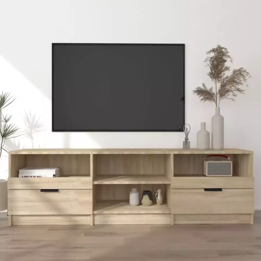 ForYou Prolenta Premium Tv-meubel 150x33 5x45 cm bewerkt hout sonoma eikenkleurig