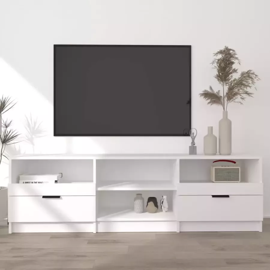 ForYou Prolenta Premium Tv-meubel 150x33 5x45 cm bewerkt hout wit