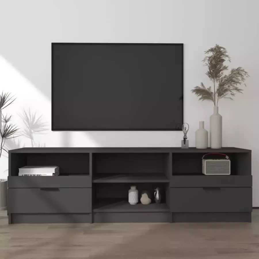 ForYou Prolenta Premium Tv-meubel 150x33 5x45 cm bewerkt hout zwart