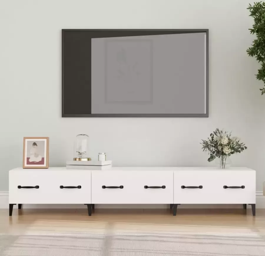 ForYou Prolenta Premium Tv-meubel 150x34 5x30 cm bewerkt hout wit