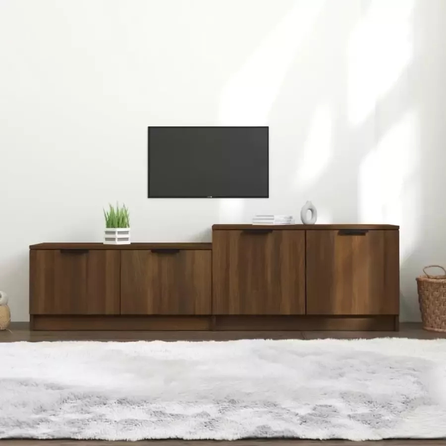 ForYou Prolenta Premium Tv-meubel 158 5x36x45 cm bewerkt hout bruineikenkleurig