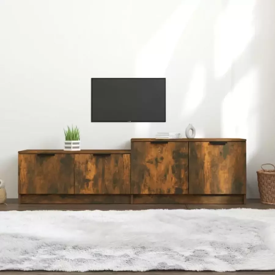 ForYou Prolenta Premium Tv-meubel 158 5x36x45 cm bewerkt hout gerookt eikenkleurig