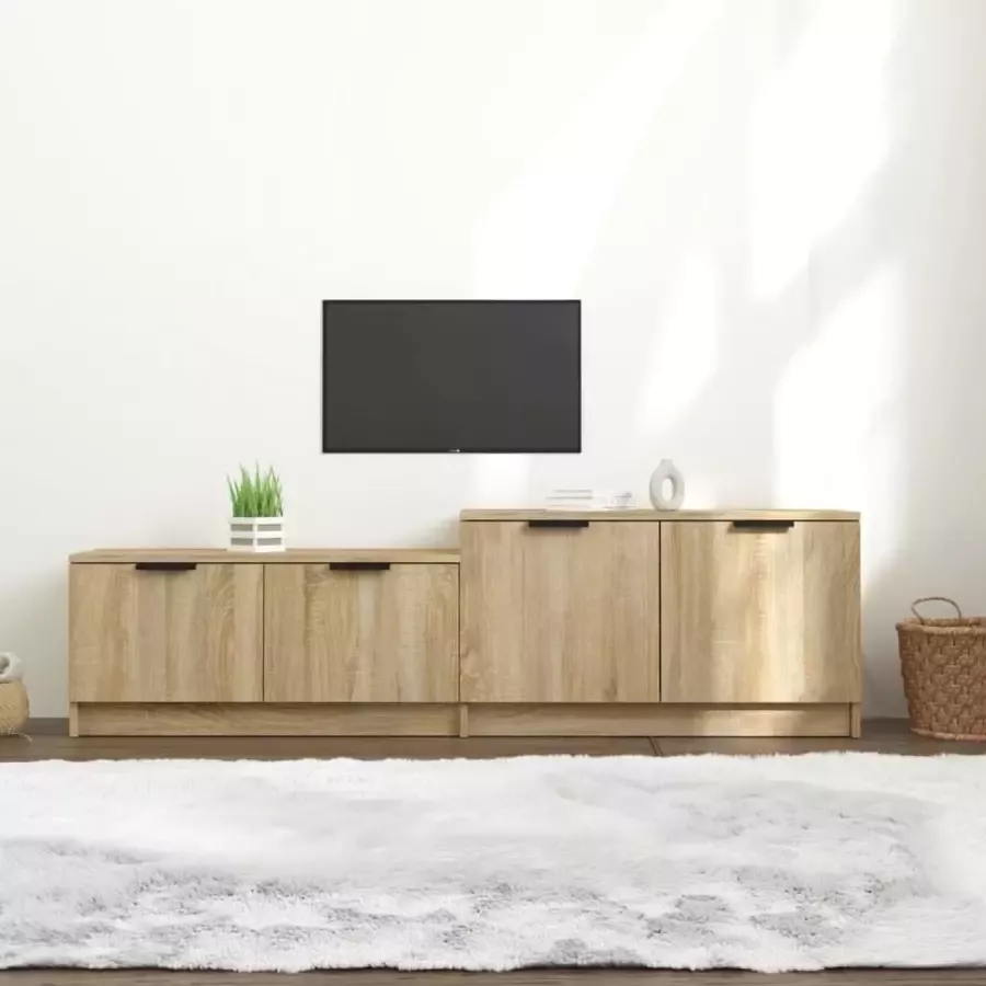 ForYou Prolenta Premium Tv-meubel 158 5x36x45 cm bewerkt hout sonoma eikenkleurig