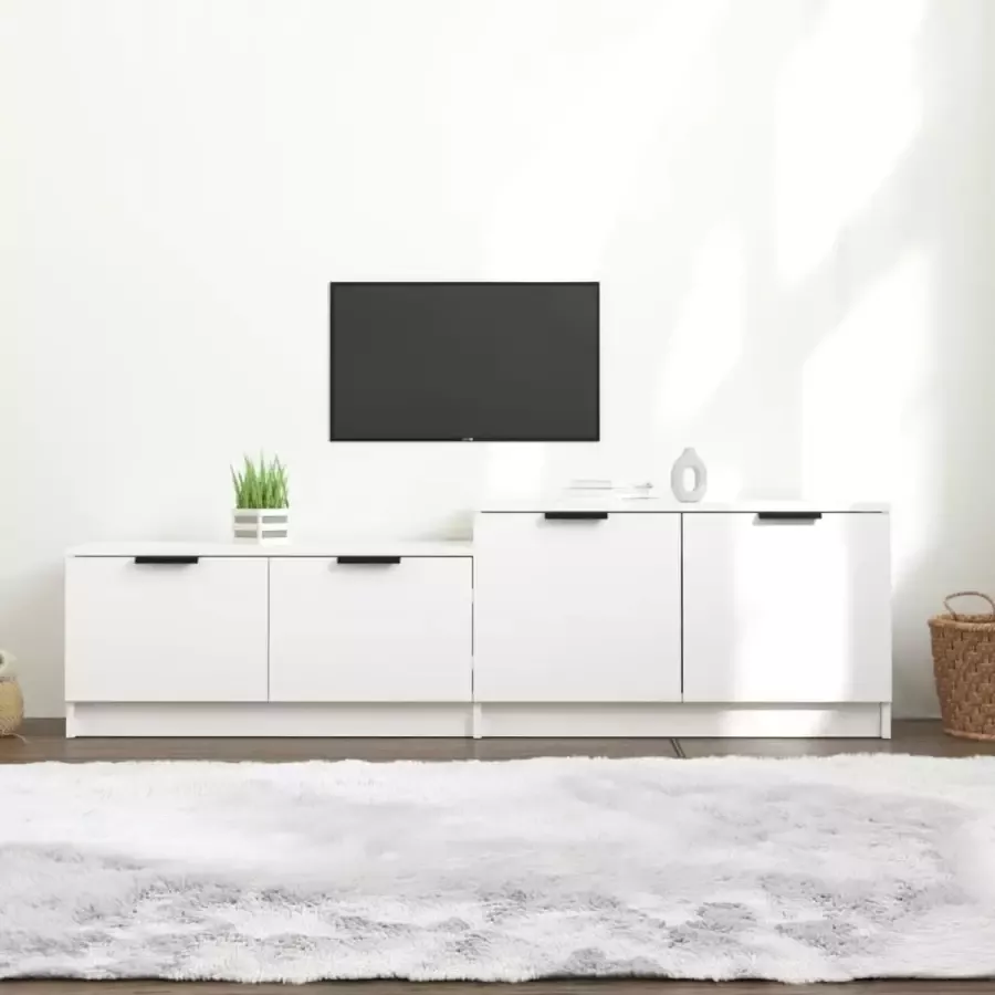 ForYou Prolenta Premium Tv-meubel 158 5x36x45 cm bewerkt hout wit