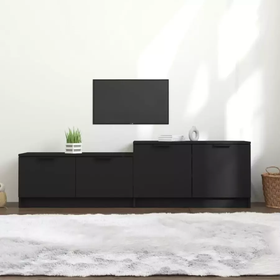 ForYou Prolenta Premium Tv-meubel 158 5x36x45 cm bewerkt hout zwart