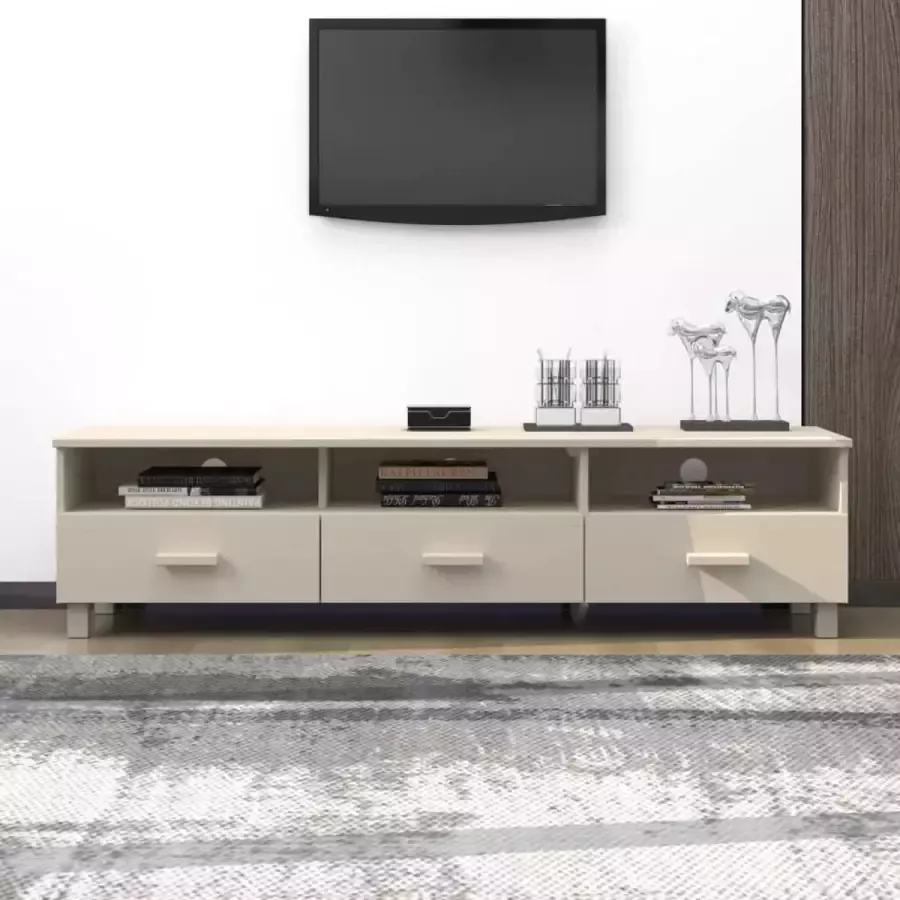 ForYou Prolenta Premium Tv-meubel 158x40x40 cm massief grenenhout honingbruin