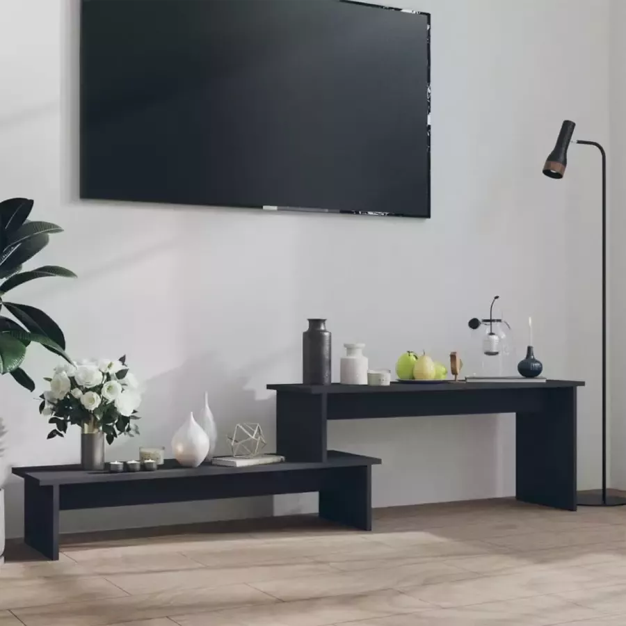 ForYou Prolenta Premium Tv-meubel 180x30x43 cm spaanplaat grijs