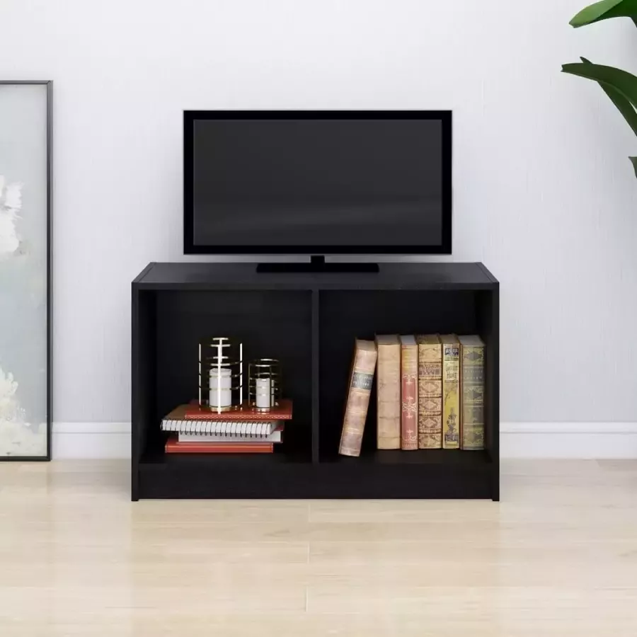ForYou Prolenta Premium Tv-meubel 70x33x42 cm massief grenenhout zwart