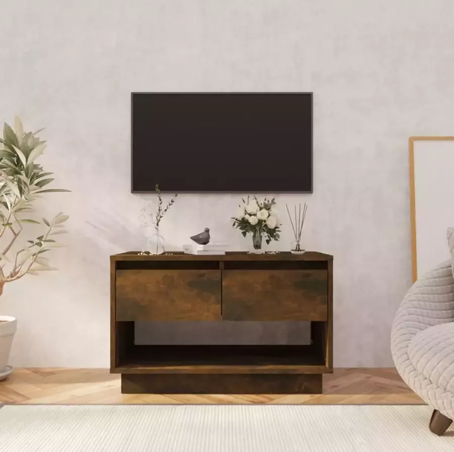 ForYou Prolenta Premium Tv-meubel 70x41x44 cm spaanplaat gerookt eikenkleurig