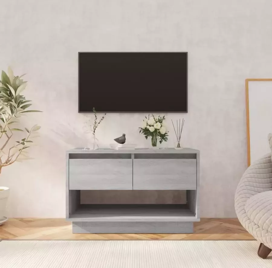 ForYou Prolenta Premium Tv-meubel 70x41x44 cm spaanplaat grijs sonoma eikenkleurig