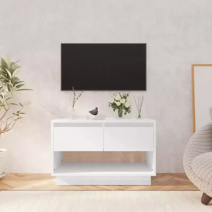 ForYou Prolenta Premium Tv-meubel 70x41x44 cm spaanplaat hoogglans wit