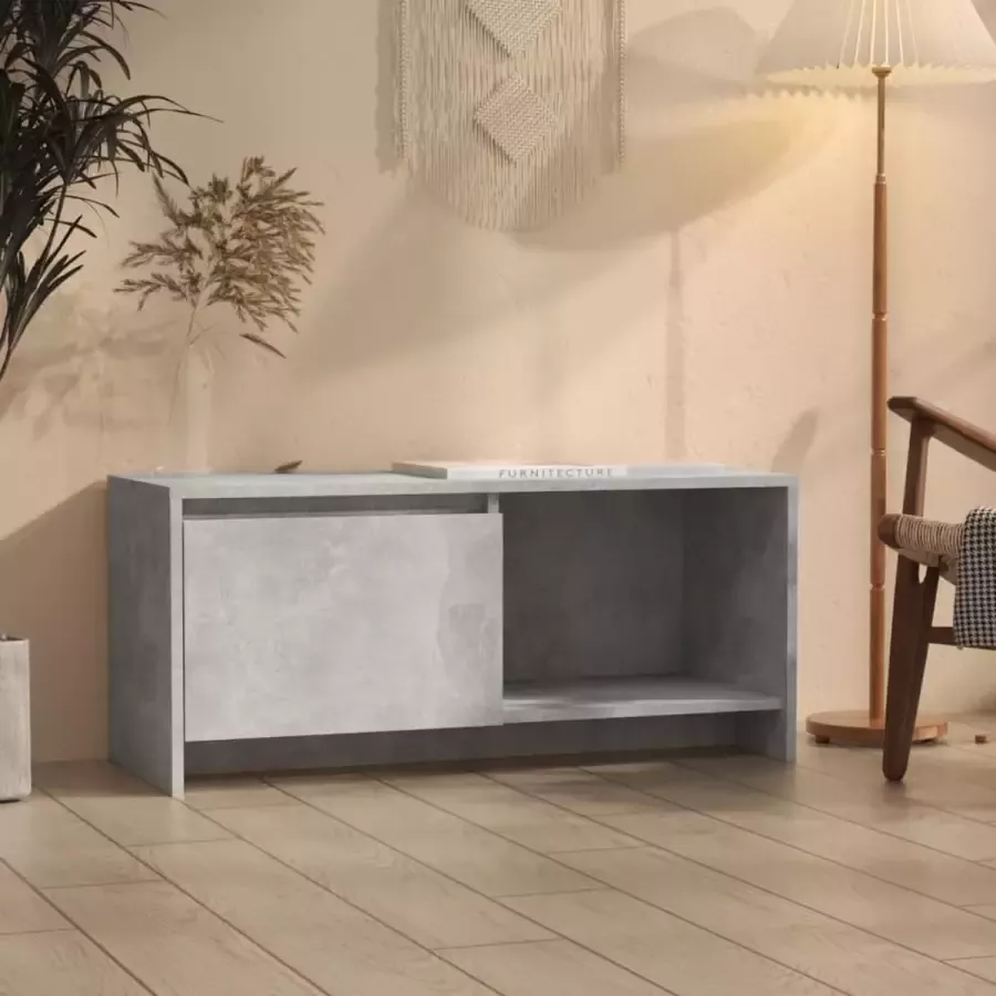 ForYou Prolenta Premium Tv-meubel 90x35x40 cm spaanplaat betongrijs