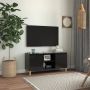 ForYou Prolenta Premium Tv-meubel met houten poten 103 5x35x50 cm hoogglans zwart - Thumbnail 2