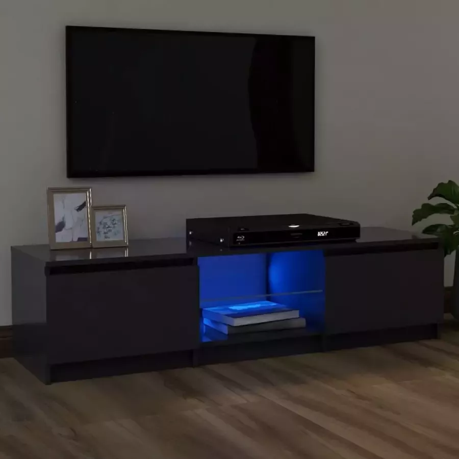 ForYou Prolenta Premium Tv-meubel met LED-verlichting 120x30x35 5 cm grijs