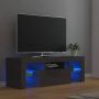 ForYou Prolenta Premium Tv-meubel met LED-verlichting 120x35x40 cm hoogglans grijs - Thumbnail 1