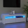ForYou Prolenta Premium Tv-meubel met LED-verlichting 120x35x40 cm wit - Thumbnail 1