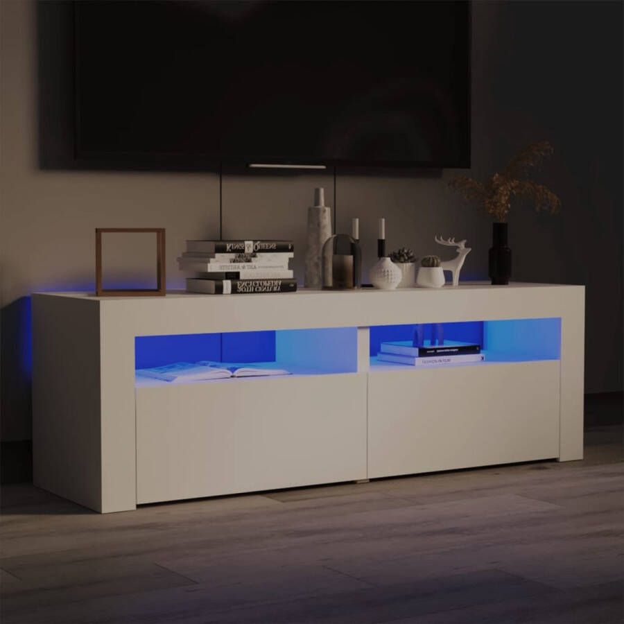 ForYou Prolenta Premium Tv-meubel met LED-verlichting 120x35x40 cm wit