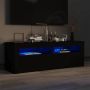 ForYou Prolenta Premium Tv-meubel met LED-verlichting 120x35x40 cm zwart - Thumbnail 1