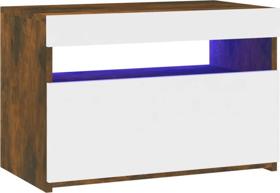 ForYou Prolenta Premium Tv-meubel met LED-verlichting 60x35x40 cm gerookt eikenkleurig