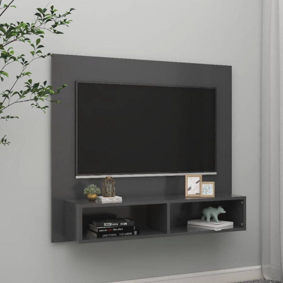 ForYou Prolenta Premium Tv-wandmeubel 102x23 5x90 cm spaanplaat grijs