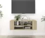 ForYou Prolenta Premium Tv-wandmeubel 102x35x35 cm spaanplaat sonoma eikenkleurig - Thumbnail 1