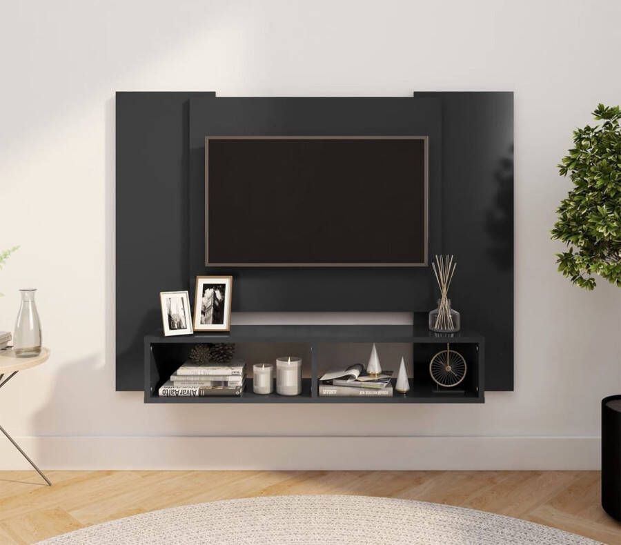 ForYou Prolenta Premium Tv-wandmeubel 120x23 5x90 cm spaanplaat grijs