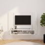 ForYou Prolenta Premium Tv-wandmeubel 120x23 5x90 cm spaanplaat hoogglans wit - Thumbnail 1