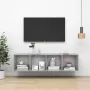 ForYou Prolenta Premium Tv-wandmeubel 37x37x142 5 cm spaanplaat betongrijs - Thumbnail 1