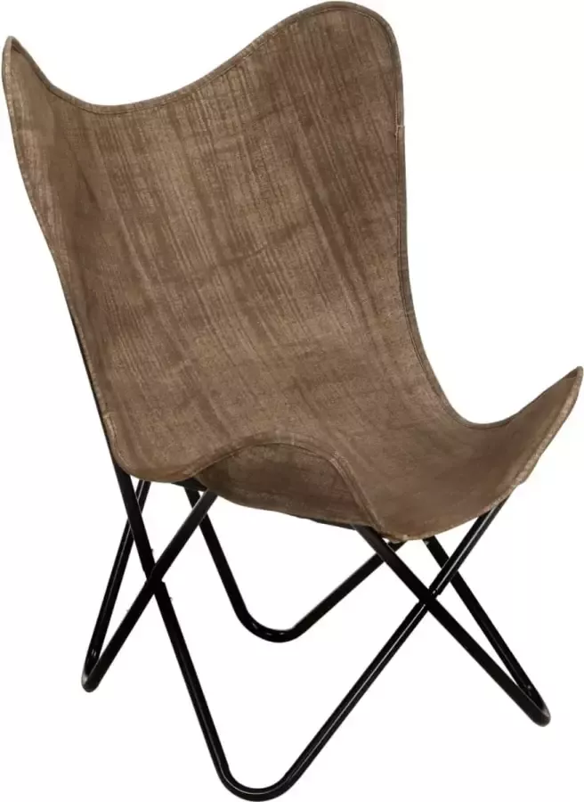 ForYou Prolenta Premium Vlinderstoel canvas taupe