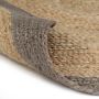 ForYou Prolenta Premium Vloerkleed handgemaakt met grijze rand 180 cm jute - Thumbnail 2