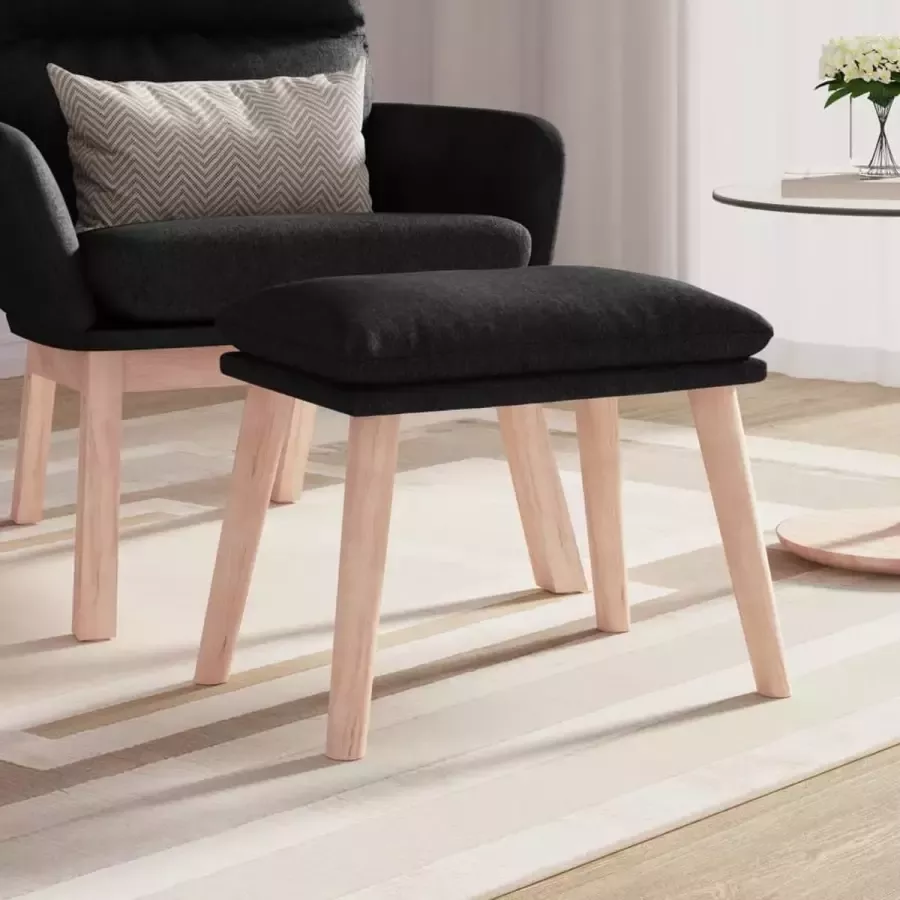 ForYou Prolenta Premium Voetenbank 45x29 5x39 cm stof zwart - Foto 2