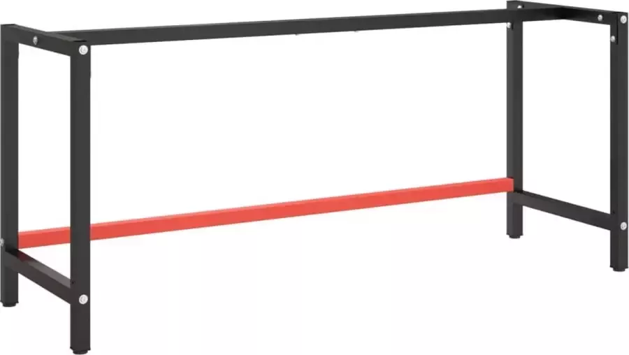 ForYou Prolenta Premium Werkbankframe 180x57x79 cm metaal matzwart en matrood