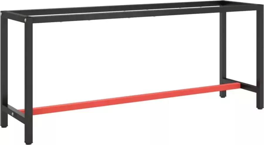 ForYou Prolenta Premium Werkbankframe 190x50x79 cm metaal matzwart en matrood