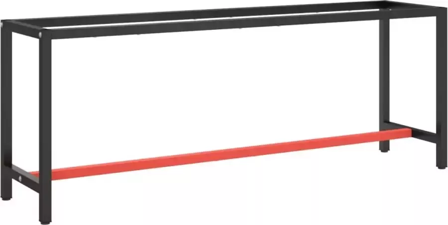 ForYou Prolenta Premium Werkbankframe 210x50x79 cm metaal matzwart en matrood